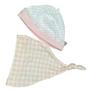 Modern moments baby hats set of two pink/white color newborn 0-3 Months